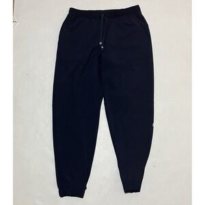 Fabletics Women Ion Scrub Pants Small‎ Blue Jogger Drawstring Stretch Pockets